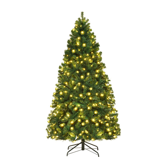 Pre-Lit Hinged Artificial Christmas Tree