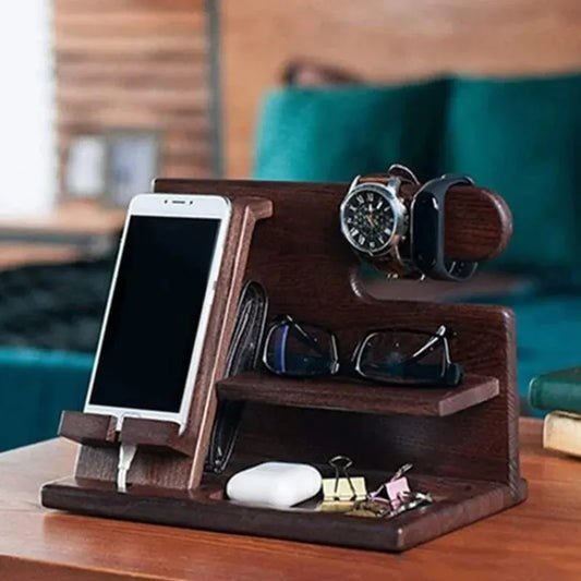 Wooden Multifunction Phone Holder