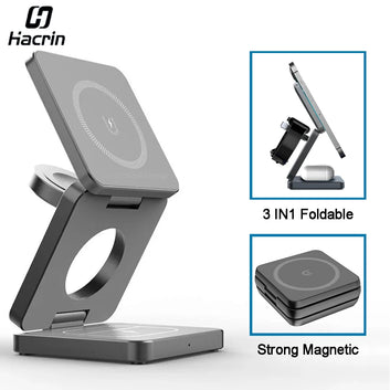 3-in-1 Foldable Magnetic Apple Charger