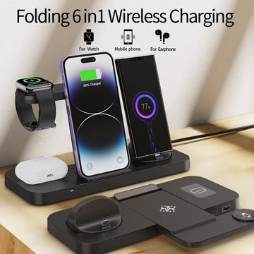 6-in-1 Foldable Wireless Charger - Apple Devices