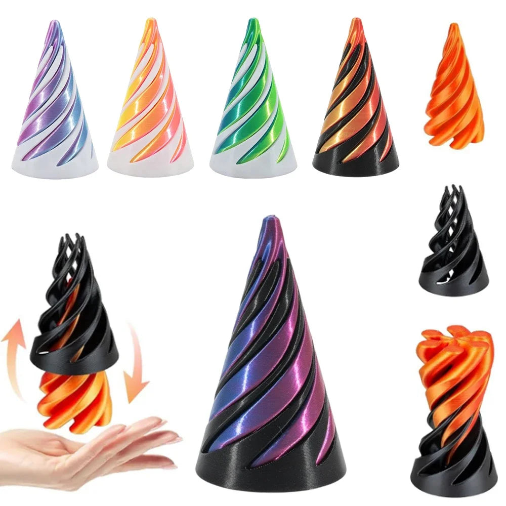 3D Spiral Illusion Toy